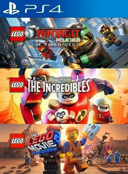 3 JUEGOS EN 1 LEGO NINJAGO Movie Video Game mas LEGO The