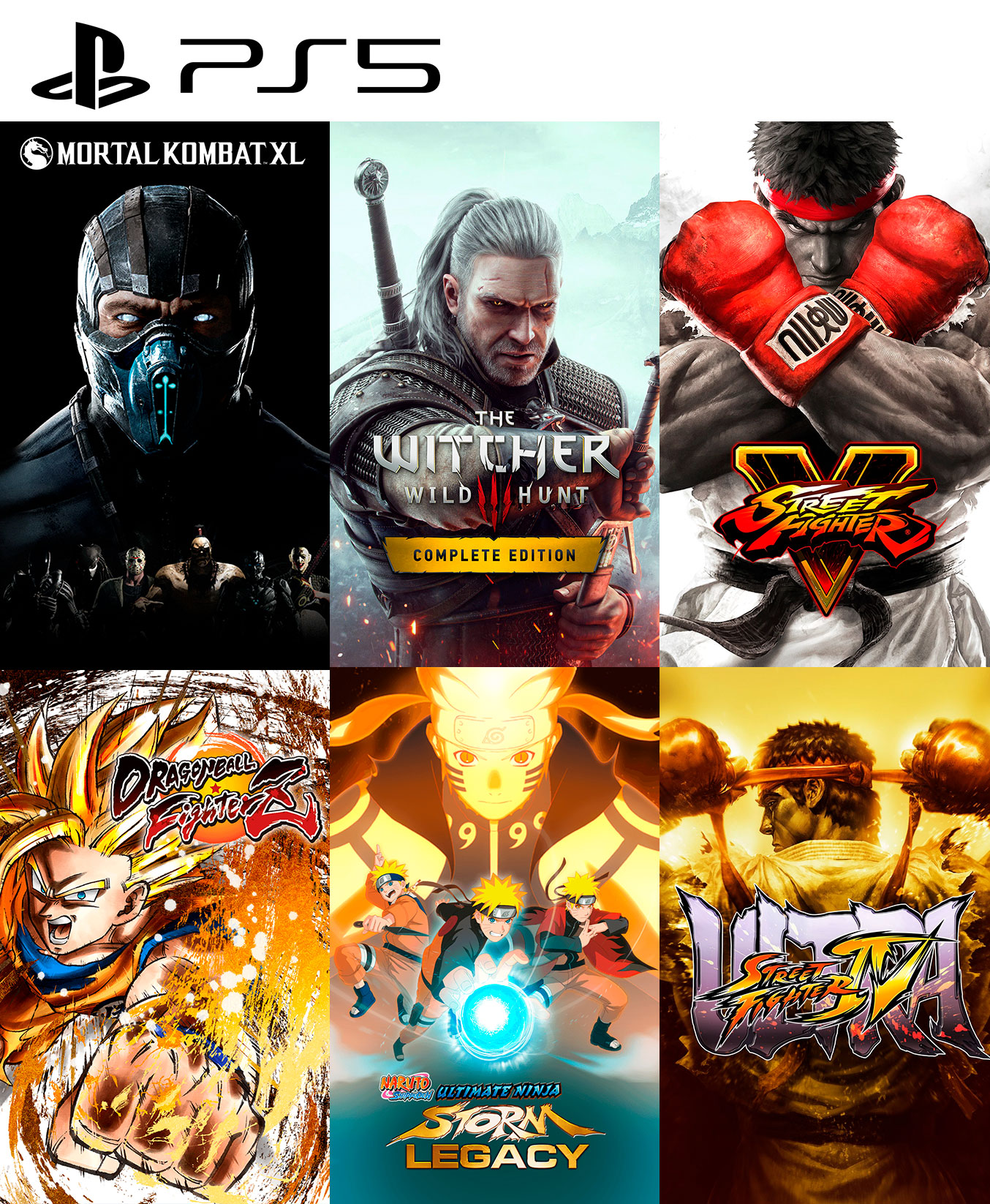 Pack de 6 juegos lucha ps5, Juegos Digitales Brasil