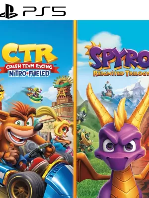 2 JUEGOS EN 1 Spyro MAS Crash Team Racing Nitro-Fueled Game Bundle PS5